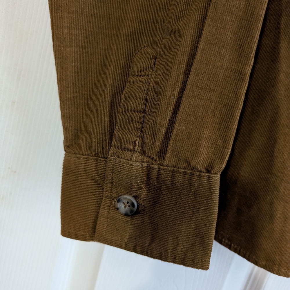 NWT Kenzie Jeans Brown Corduroy Women's Button-Up Shirt Size L - Picture 4 of 8
